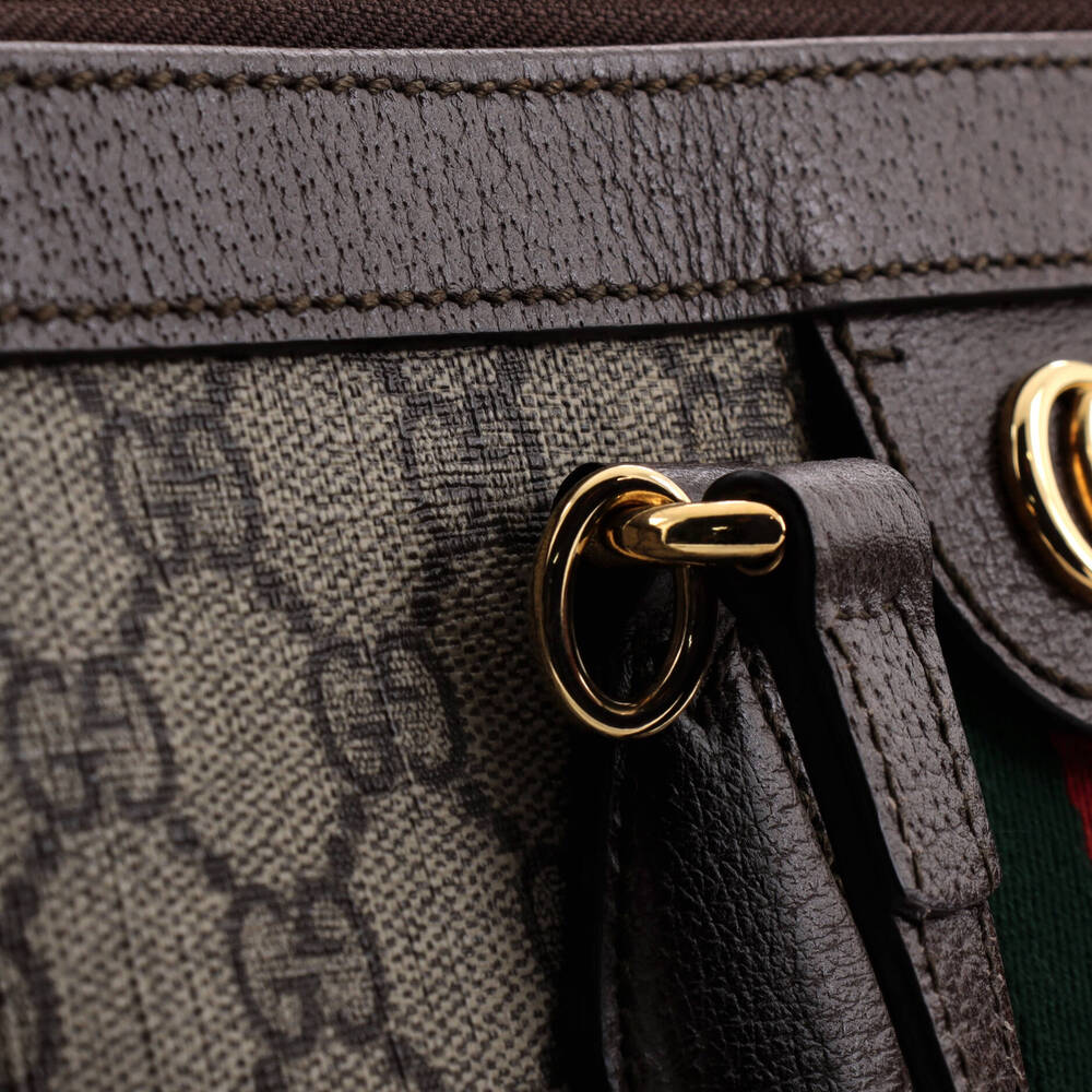 Gucci Ophidia Top Handle Tote Gg Coated #258653G11B - Picture 6 of 7